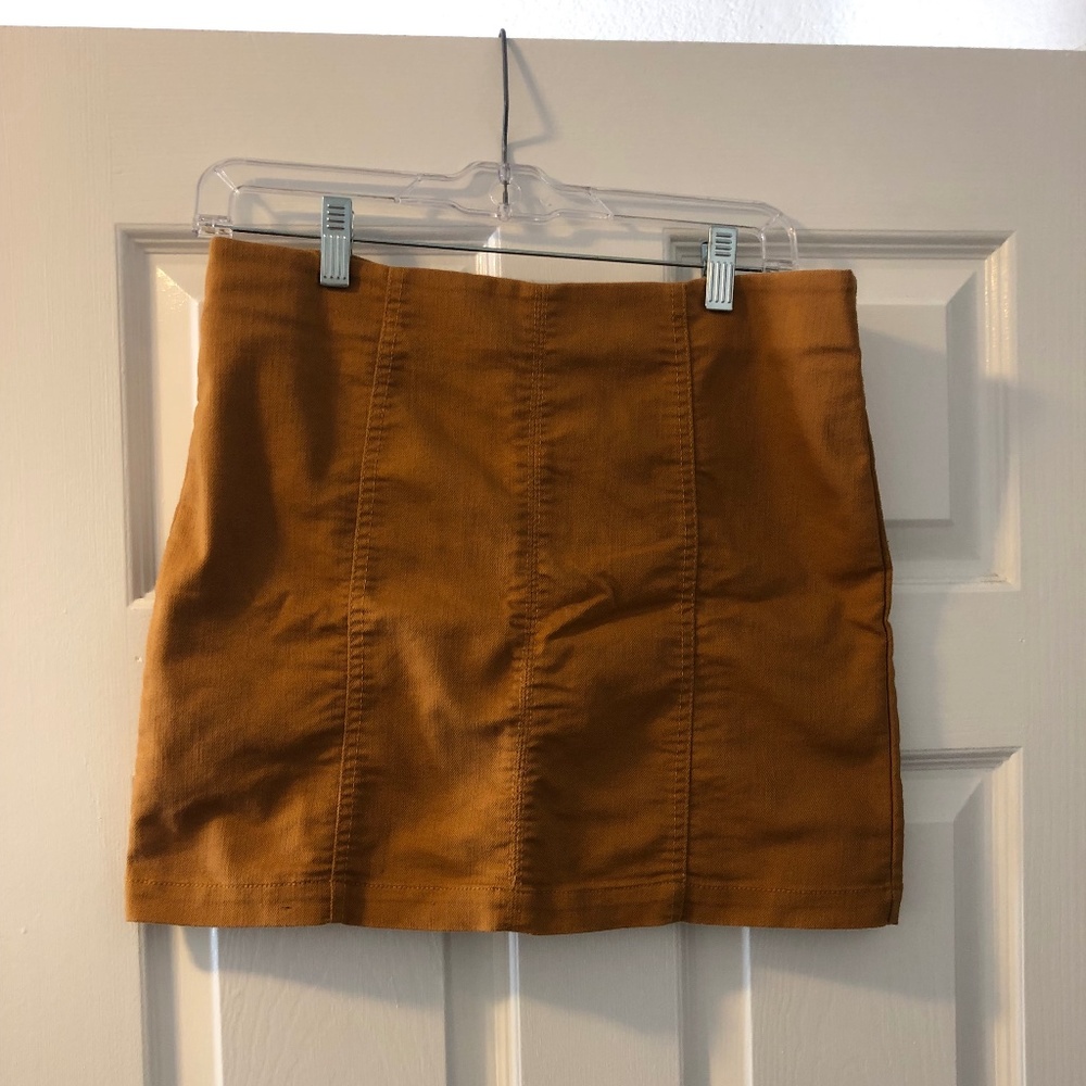 Forever21 Mustard Yellow Mini skirt with zipper